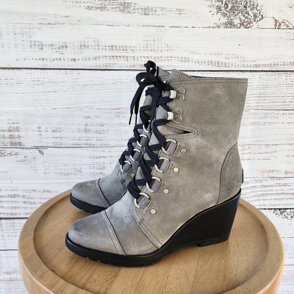Sorel Sleep after hour wedge lace up boots - Picture 12 of 12